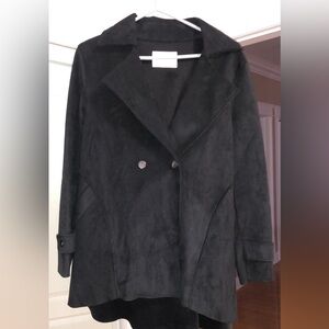 Katherine Barclay Classic Black Pea Coat